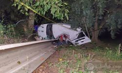 Bursa'da Trajik Kaza: Bursa'da Domuzla Çarpışan Araç Zeytinliğe Uçtu 2 Kişi Öldü