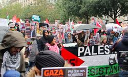 'Fransa’da Filistin’e Destek Yürüyüşü'