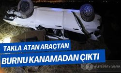 Nevşehir Takla Atan Araçtan Burnu Bile Kanamadan Sağ Salim Çıkan Şanslı Sürücü