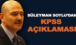 Soylu'dan KPSS açıklaması