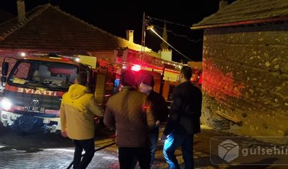 Konya'nın Derebucak ilçesinde bir evde yangın çıktı