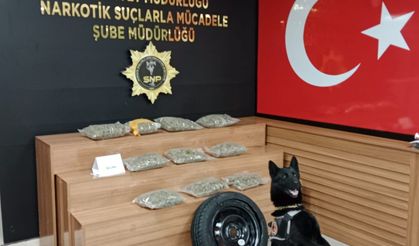 Şanlıurfa'da yedek lastikten sentetik uyuşturucu çıktı