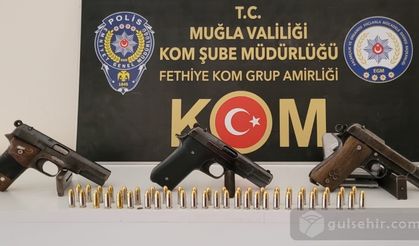 Muğla'da silah ticareti yapan 2 zanlı yakalandı