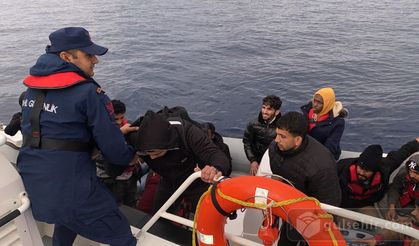 Datça açıklarındaki düzensiz göçmenler kurtarıldı