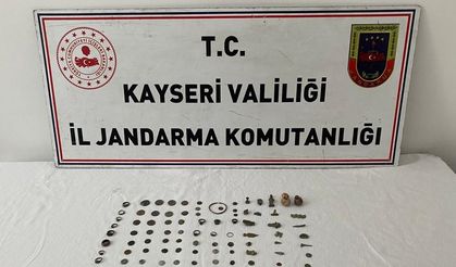 Kayseri'de tarihi eser operasyonunda 1 kişi yakalandı