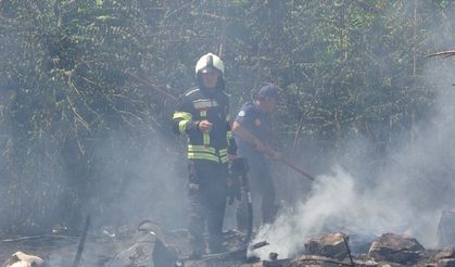 Kayseri'de depoda çıkan yangın hasara neden oldu