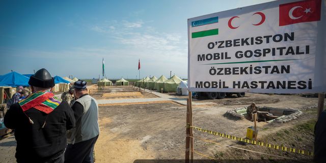 Özbek askerler sahra hastanesinde 3 bin kişiye hizmet verdi