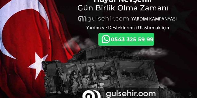 Gulsehir.com'dan depremzedeler için yardım kampanyası