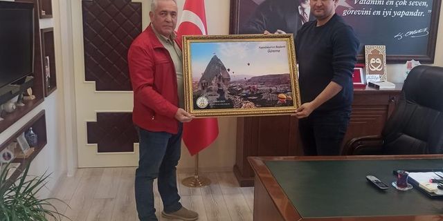 Göreme Belediye Başkanı'ndan Hacıbektaş Kaymakamına ziyaret
