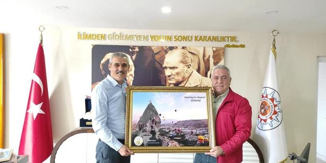 Göreme Belediye Başkanı Eren'den Hacıbektaş'a ziyaret