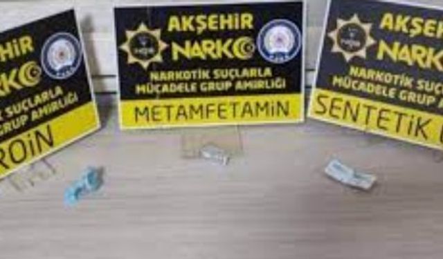 Akşehir'de uyuşturucu operasyonunda yakalanan 7 şüpheliden biri tutuklandı