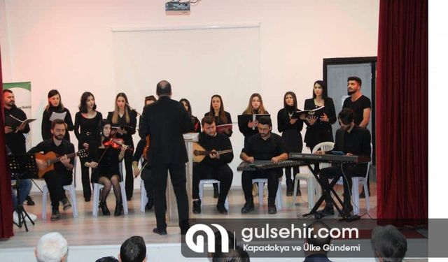 Gülşehir HEM korosu TSM konseri verdi