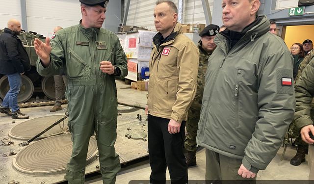 Polonya Cumhurbaşkanı, Ukraynalı askerleri ziyaret etti