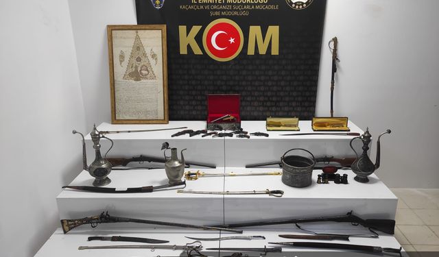 Samsun'da tarihi eser kaçakçılığı operasyonu