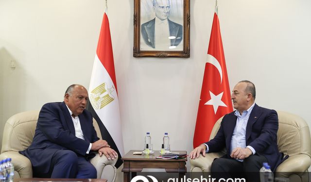 Dışişleri Bakanı Çavuşoğlu Mısır Dışişleri Bakanı'yla