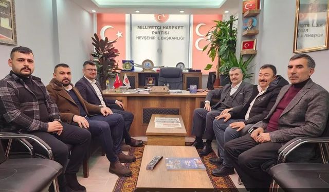 AKP Kozaklı başkanı MHP İl Başkanlığını ziyaret etti