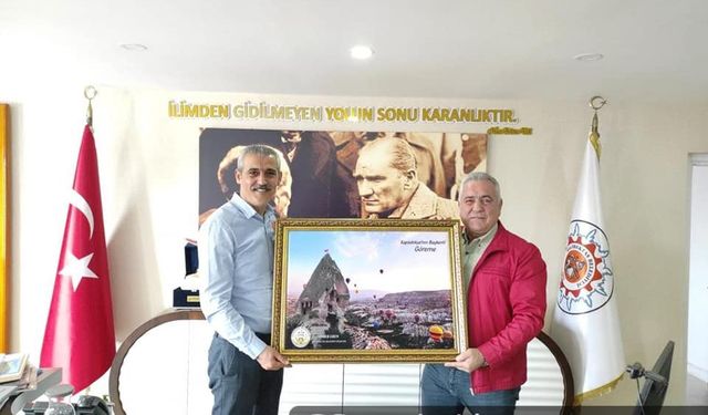 Göreme Belediye Başkanı Eren'den Hacıbektaş'a ziyaret