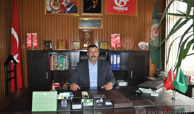 Nevşehir Ziraat Odası Başkanının Şehitler Günü mesajı