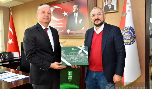 Nevşehir Yeşilay'dan il emniyet müdürüne kutlama