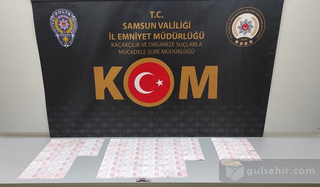 Samsun'da piyasaya sahte para sürmeye çalışanlar yakalandı