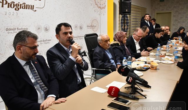 Bakan Murat Kurum, Sivas'ta iftar programına katıldı