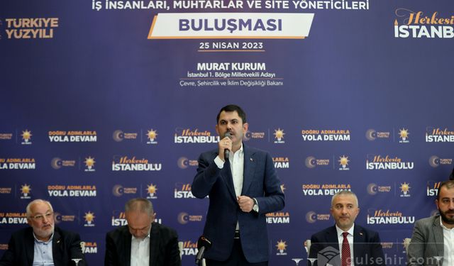 Bakan Kurum, Çekmeköy'de vatandaşlarla buluştu