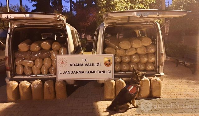 Adana'da 650 kilogram kaçak tütün ele geçirildi, 3 zanlı