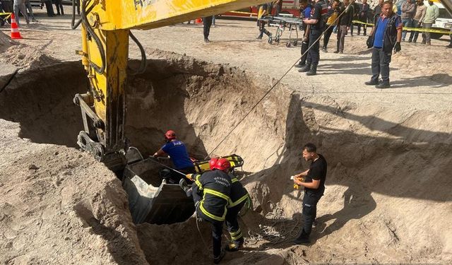 Nevşehir'de göçük altında kalan işçi hayatını kaybetti