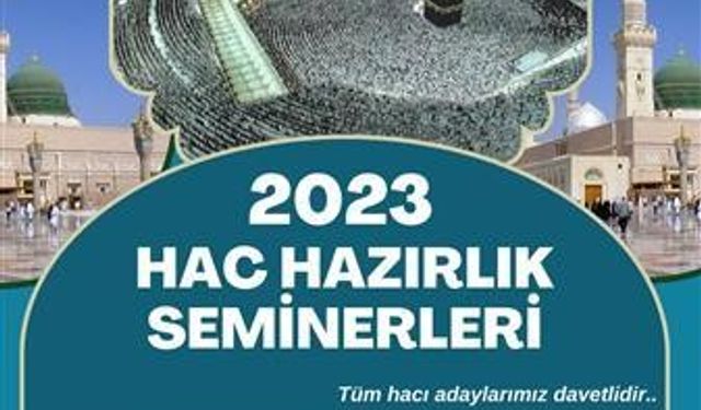 Hac organizasyonu için hazırlık seminerleri başlayacak