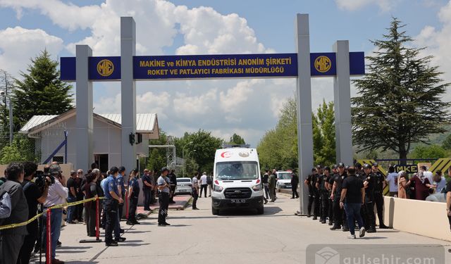 Ankara'da roket fabrikasında patlama