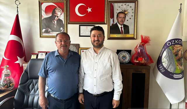 Emre Çalışkan, Belediye Başkanını ziyaret etti