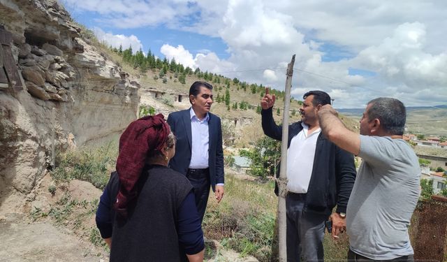 Gülşehir Belediyesi Başkanı Fatih Çiftçi çalışmaları izledi