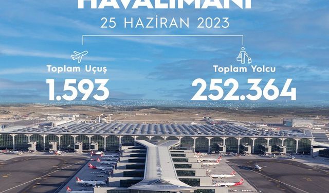 İstanbul Havalimanı’nda yeni rekor kırıldı