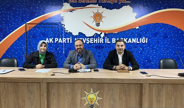 AK Parti Nevşehir yönetim Kurulu toplantısı yapıldı