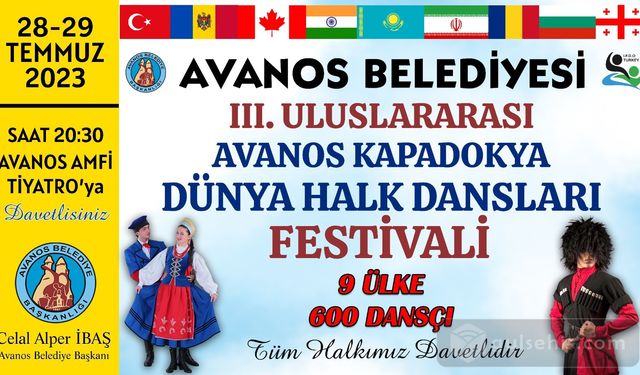 Avanos Kapadokya Dünya Halk Dansları Festivali duyuruldu