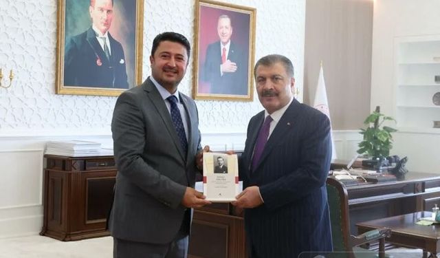 Emre Çalışkan, Fahrettin Koca ile görüştü