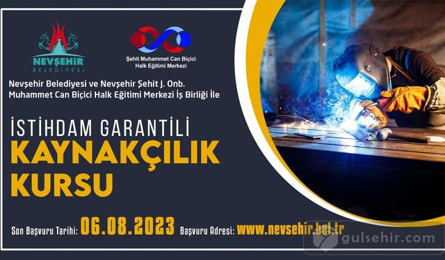  Nevşehir'de iş arayana müjde: İstihdam garantili kurs verilecek