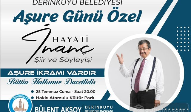  Derinkuyu belediyesi aşure gününü duyurdu