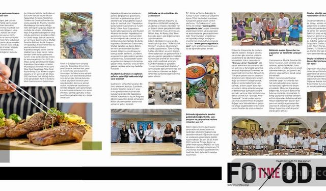 Kapadokya Üniversitesi, Food Time dergisine konuk oldu