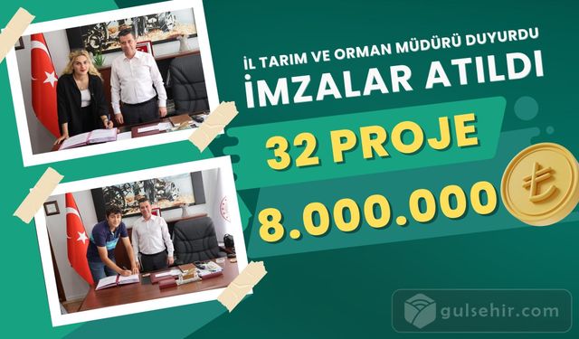 Nevşehir İl Tarım ve Orman Müdürlüğü'nden 8 Milyon TL Hibe