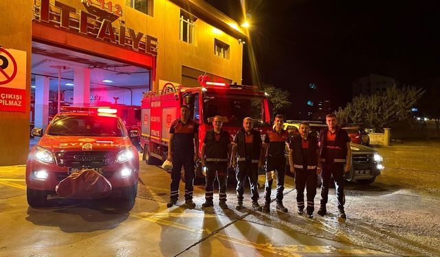 Nevşehir Belediyesi İtfaiye Ekipleri yardım için Kemer'de