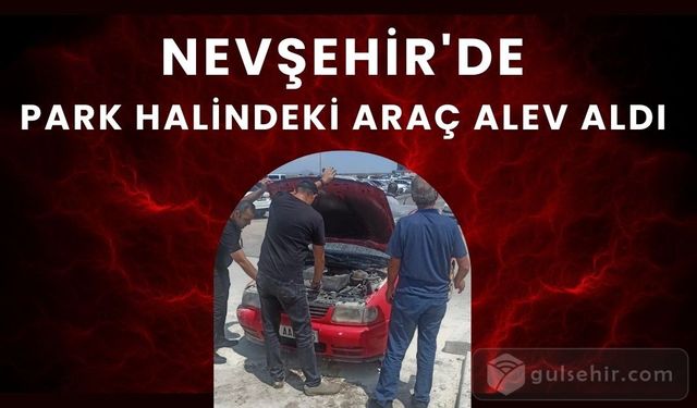 Park halinde araç alev aldı: Ortalık karıştı