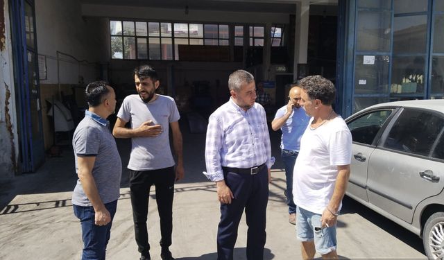 Süleyman Özgün, Yeni Sanayi Sitesini ziyaret etti