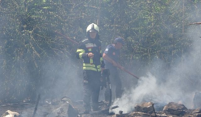 Kayseri'de depoda çıkan yangın hasara neden oldu
