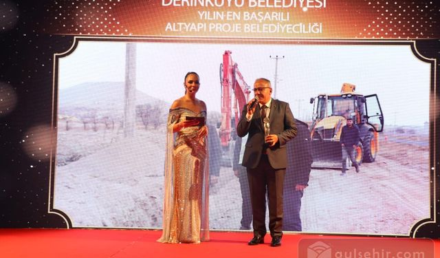 Derinkuyu Belediye Başkanı Bülent Aksoy Ödüllendirildi