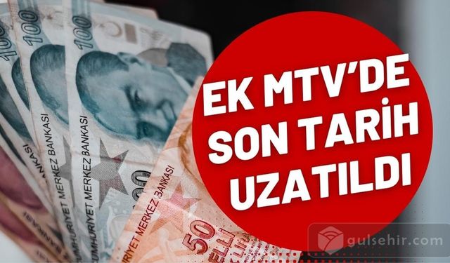 Ek Motorlu Taşıtlar Vergisi Taksit Ödeme Süresi Uzatıldı