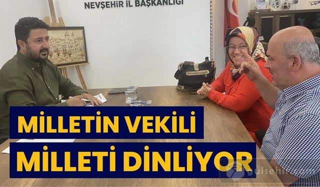 Emre Çalışkan İl Başkanlığında vatandaşların dertlerini dinledi