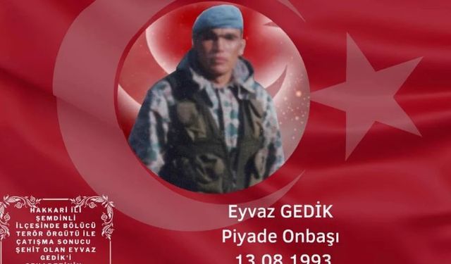 Şehit Piyade Onbaşı Eyvaz GEDİK