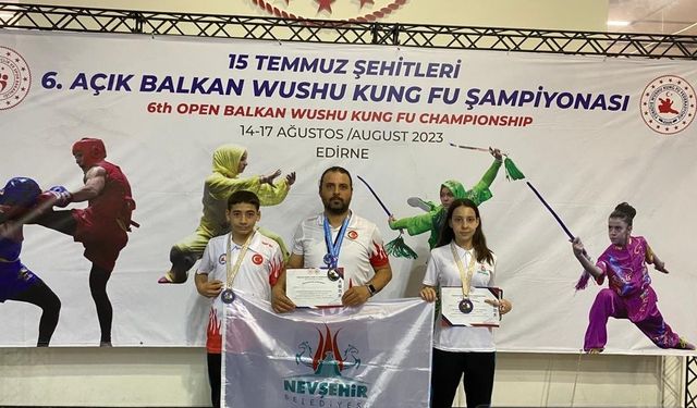 Açık Balkan Wushu Kung Fu Şampiyonası’nda büyük başarı