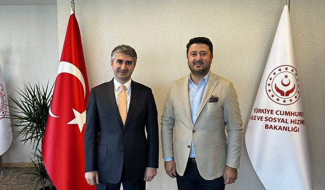 Emre Çalışkan, Tarık Daroğlu'nu ziyaret etti